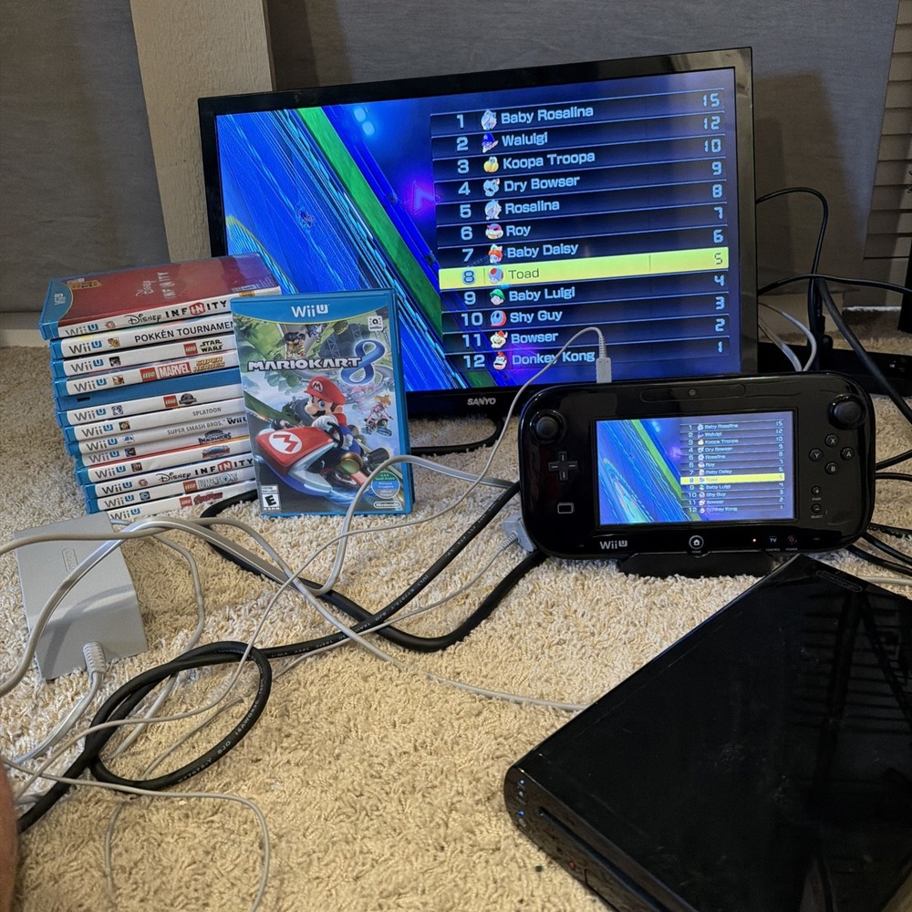 Nintendo Wii U 32GB Deluxe Console & 14-Game Mega Bundle
